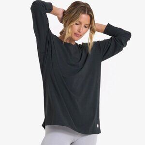 Vuori Long-Sleeve Feather Tee Washed Black | Size M